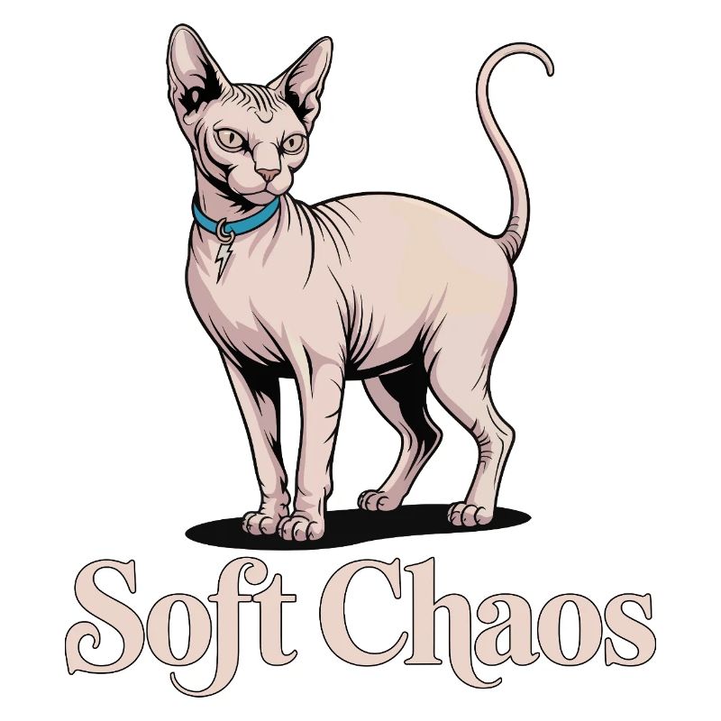 Soft Chaos Sphynx Cat