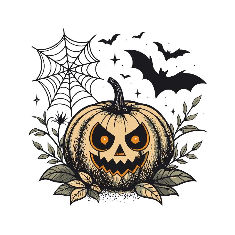 Evil Halloween Pumpkin