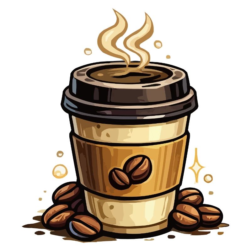 Kaffee Kunst Becher