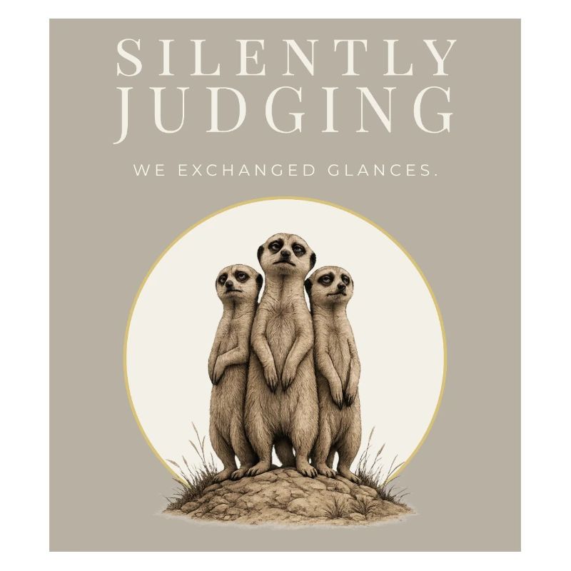 Silently Judging Funny Meerkat