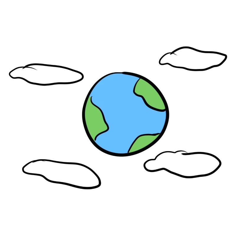 Earth Sky Clouds Symbol