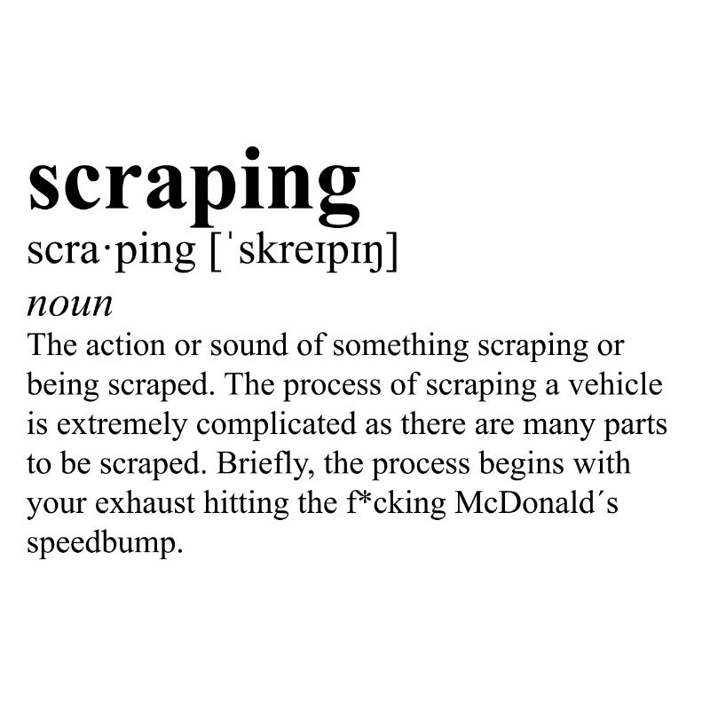 scraping definition black