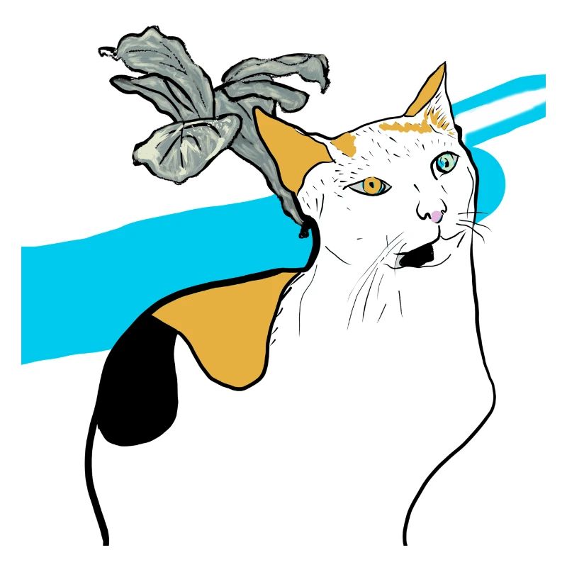 sitzende Katze