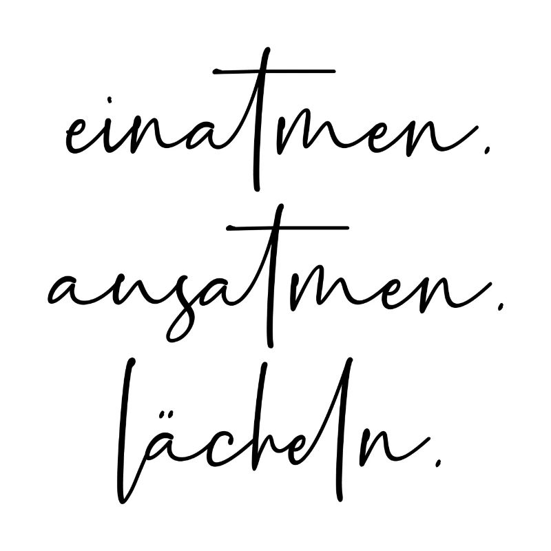 Einatmen Ausatmen Lächeln