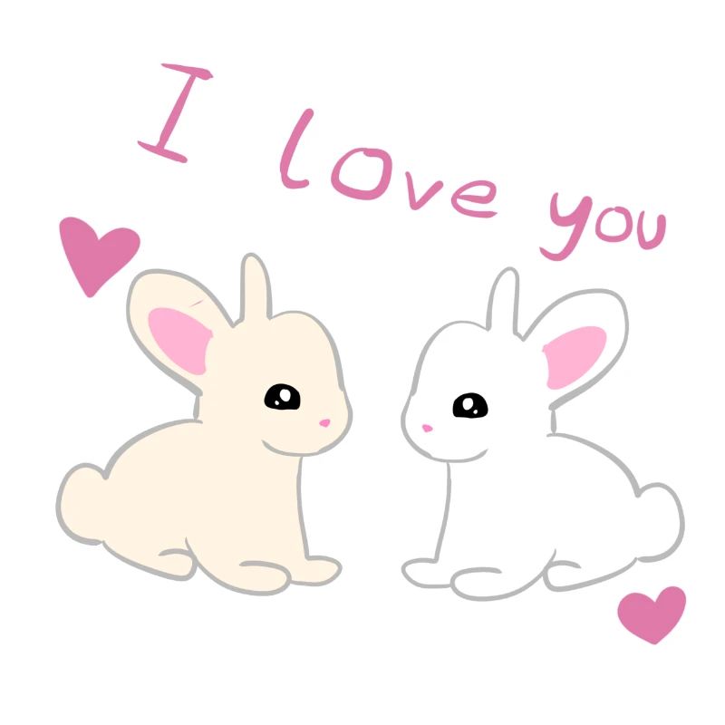 ich liebe dich hasen