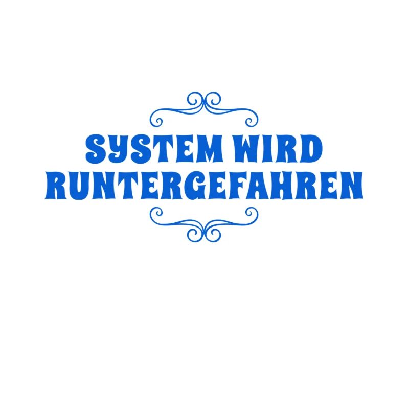 System wird heruntergefahren