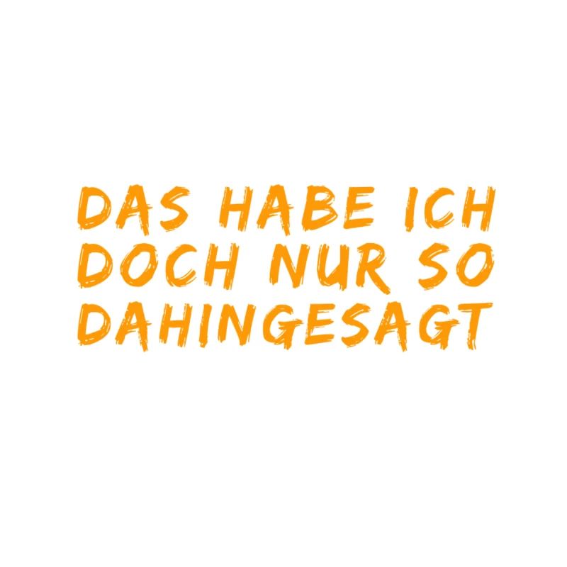 das war belangloses Gerede