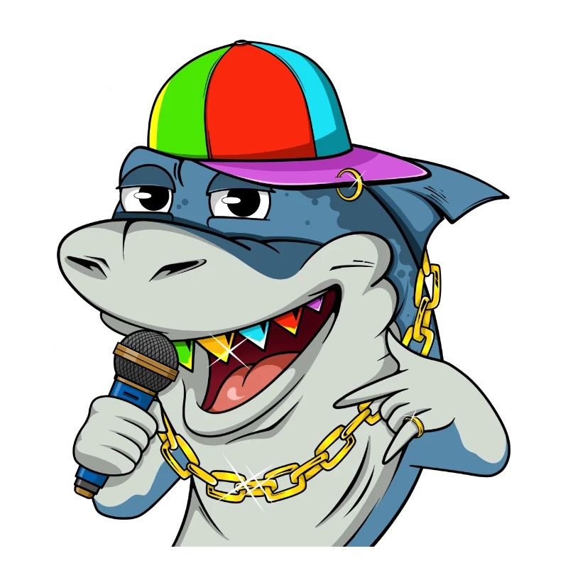 Cool Rapper Shark avec microphone #13 Cool Sharks