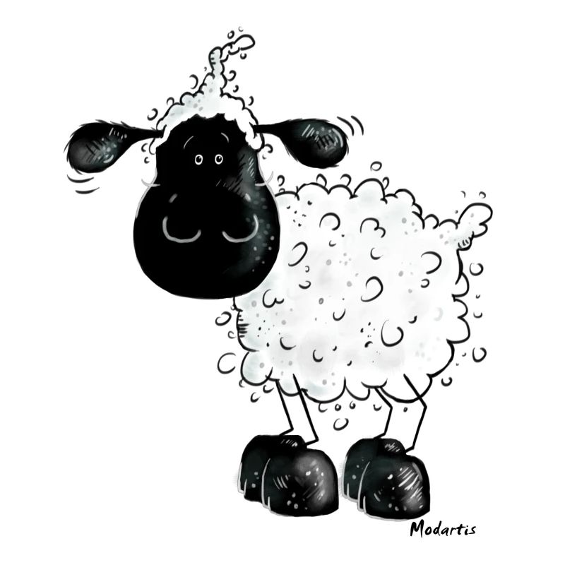 Wolliges Schäfchen - Schaf - Sheep