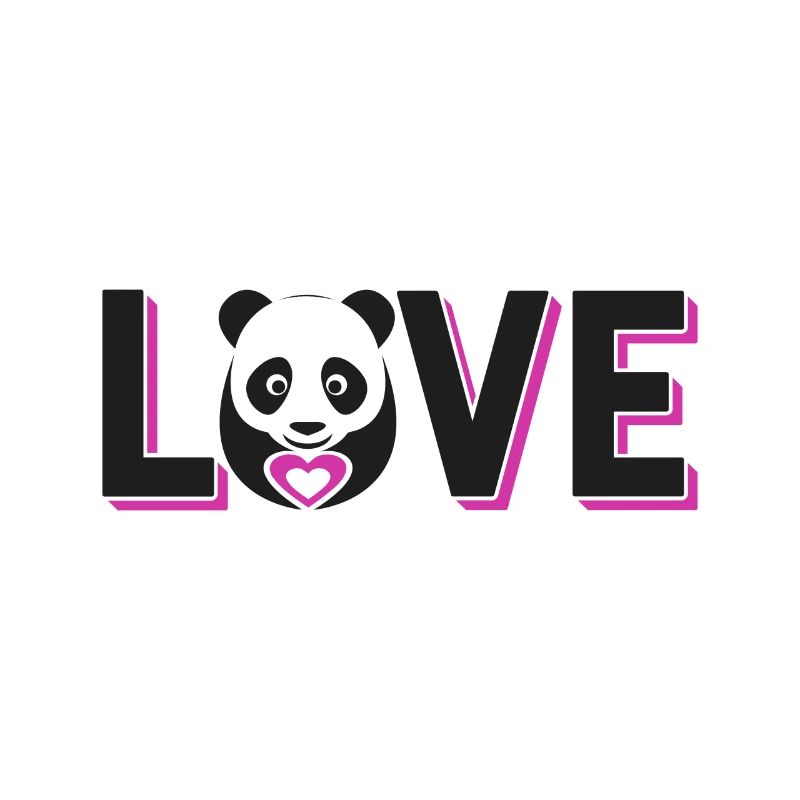 Panda Bär Liebe