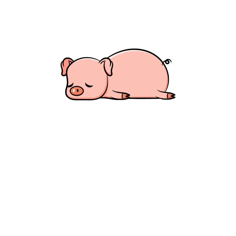 Schweinefleisch müde Süßes und süßes Geschenk.