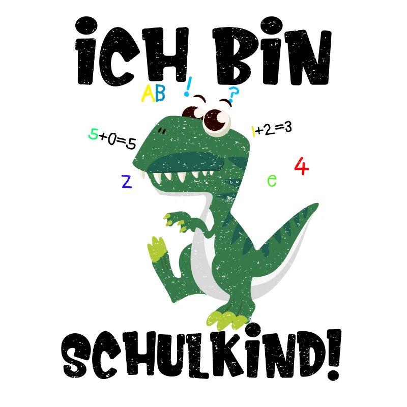 Schulbeginn Einschulung Dino Spruch Schulanfang