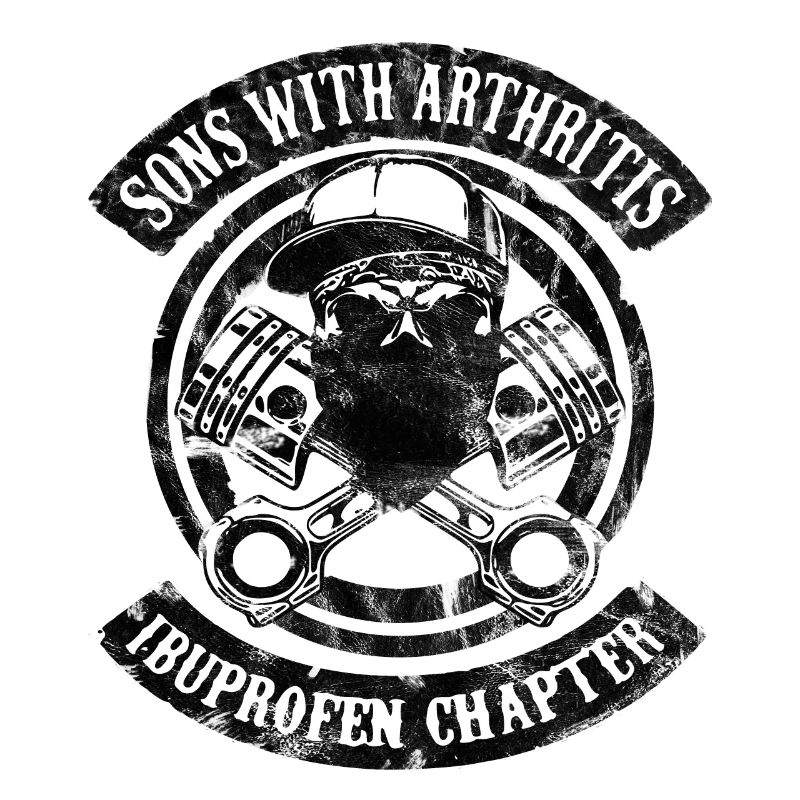 Sons With Arthritis schwarz Biker Humor Sohn Mann