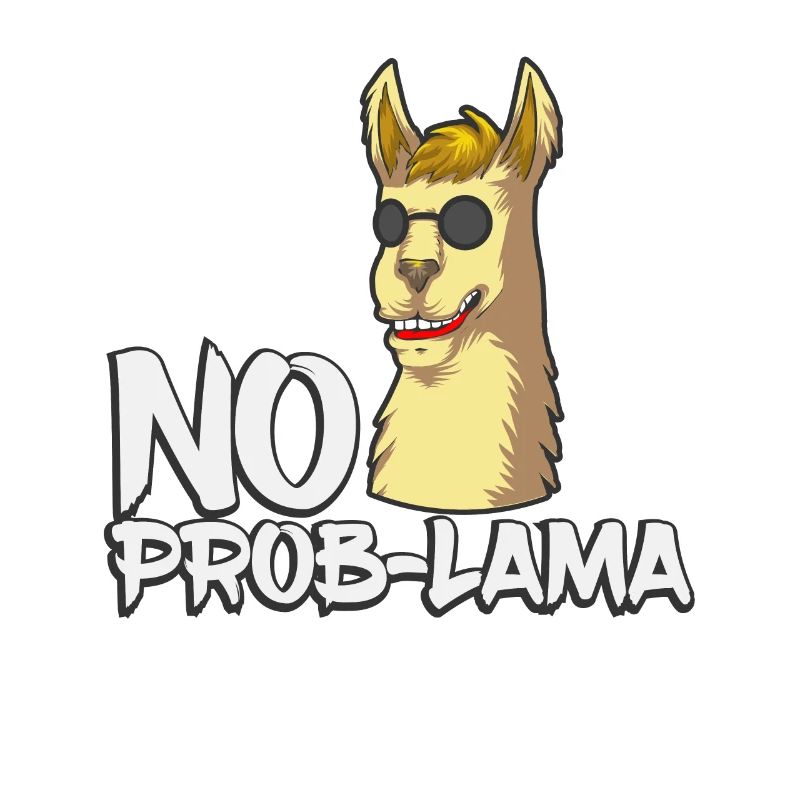 No Prob Lama - Lama mit Sonnenbrille