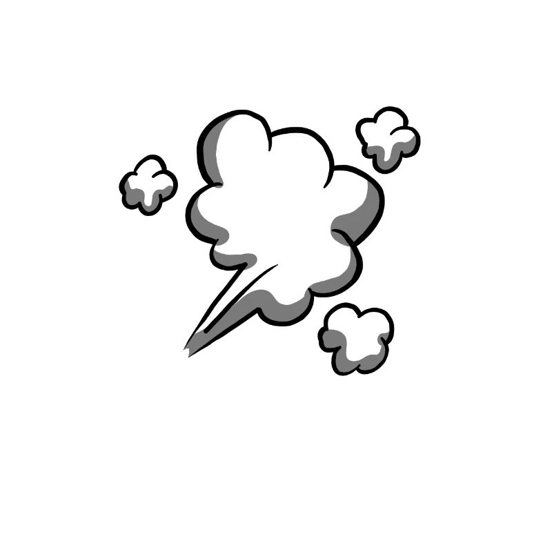 Le pet - nuage de dessin animé