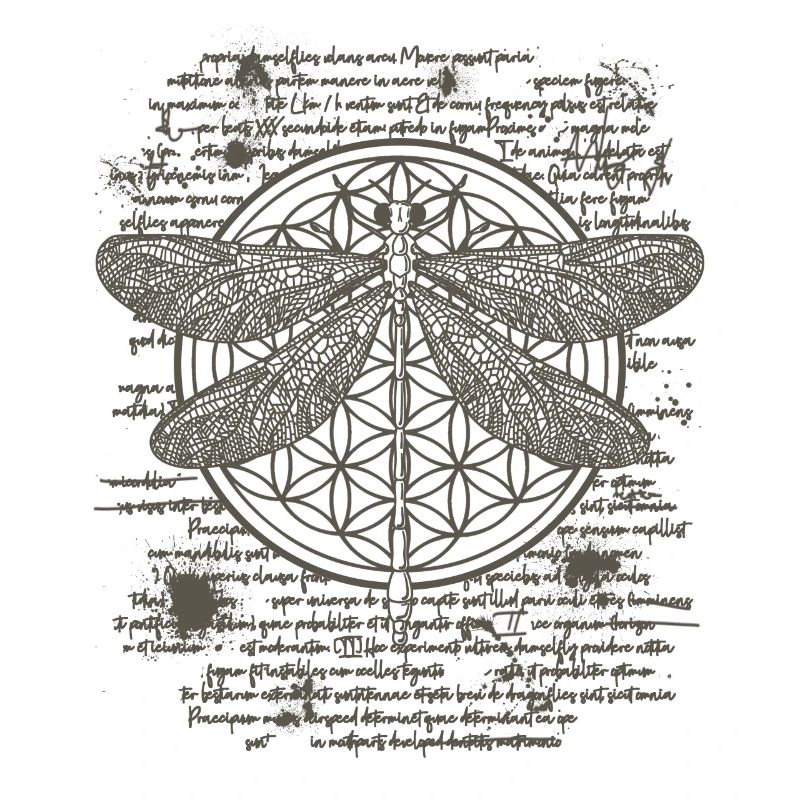 Libelle im leonardo da vinci Kunst Zeichenstil