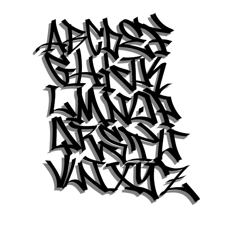 Alphabet Graffiti writting