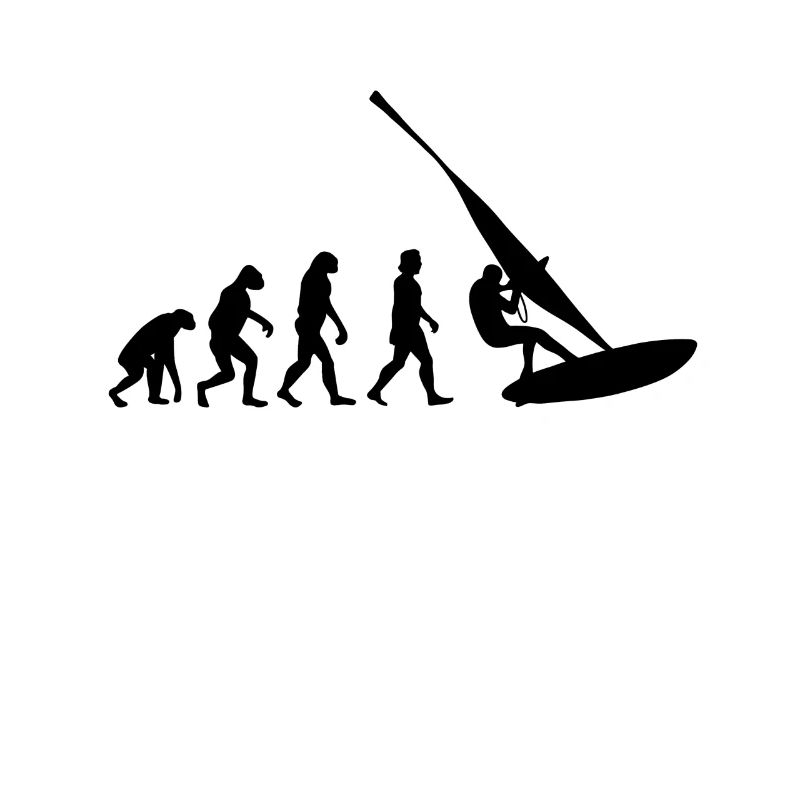 Windsurfen Windsurfer Geschenk Surfen Evolution