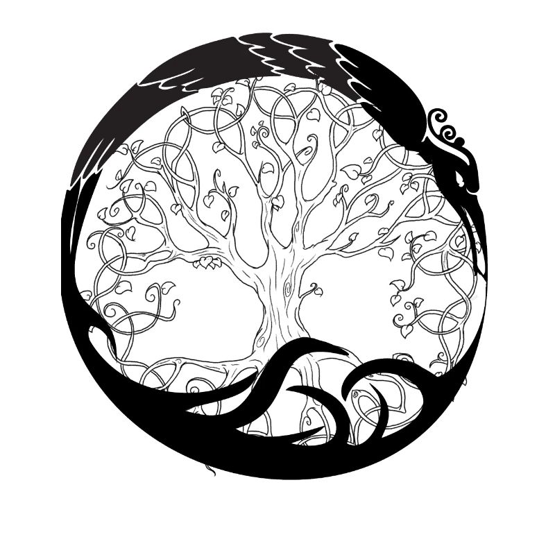 Celtic Irland Wikinger Keltisch Knoten Muster Baum