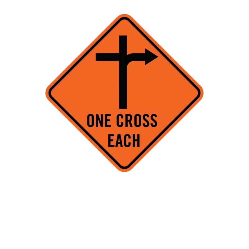 Signe de crucifixion une croix chacun