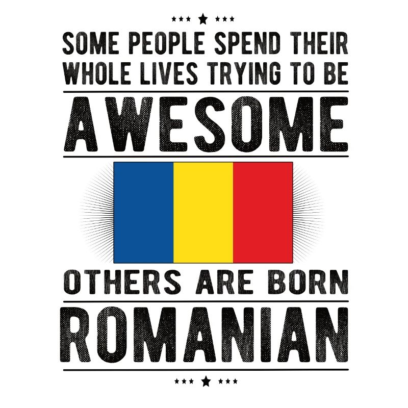 Fier drapeau roumain roumain d'origine roumaine