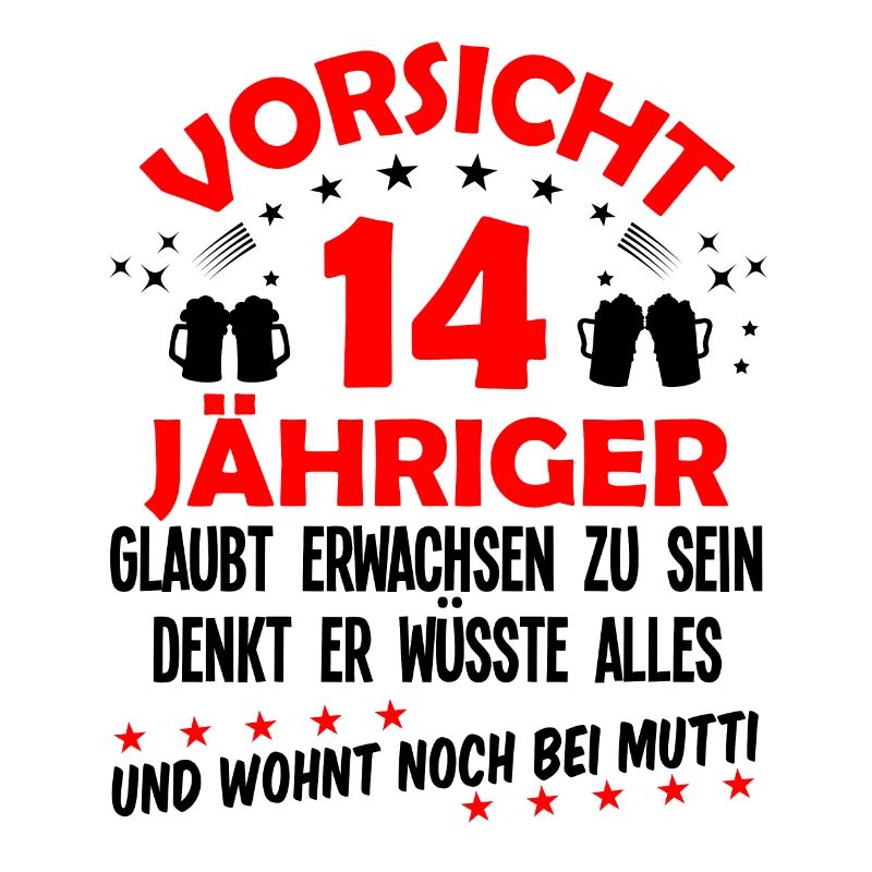 14 Geburtstag 14 Ehrentag Geschenk Mann Fun