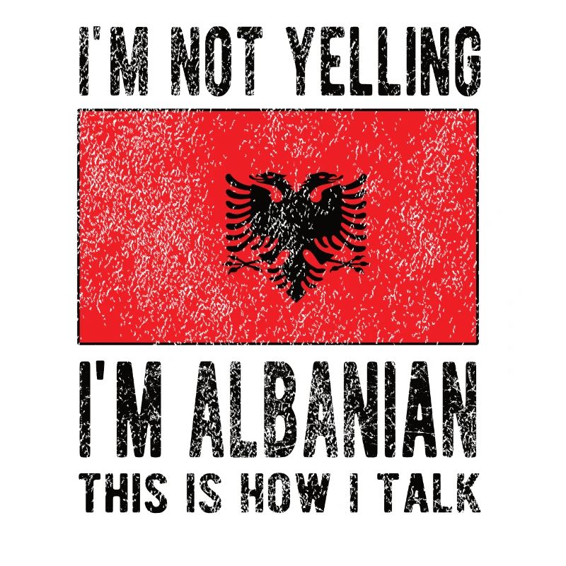 Fier drapeau albanais albanais