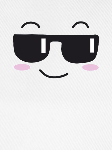 Sunglasses laugh face