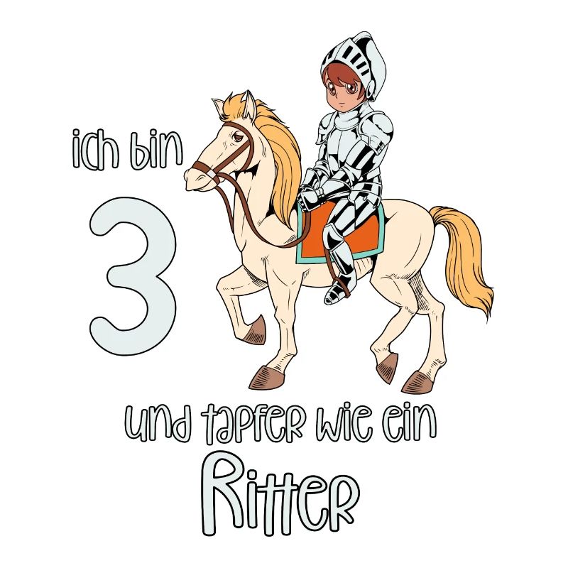 Geburtstagsshirt Ritter - 3 Geburtstag Junge