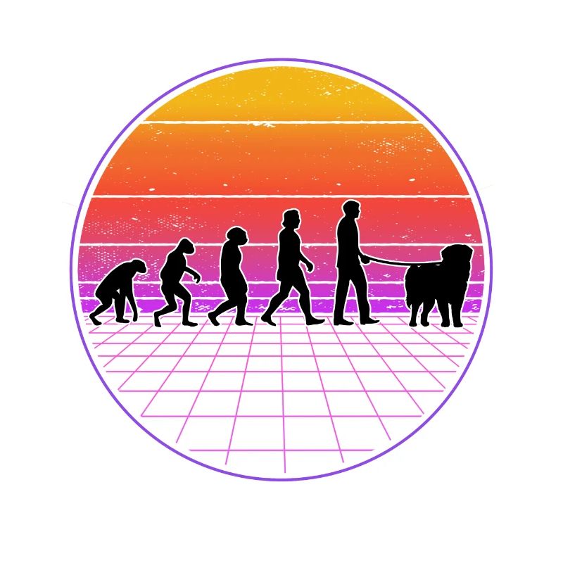 Leonberger Evolution Vaporwave