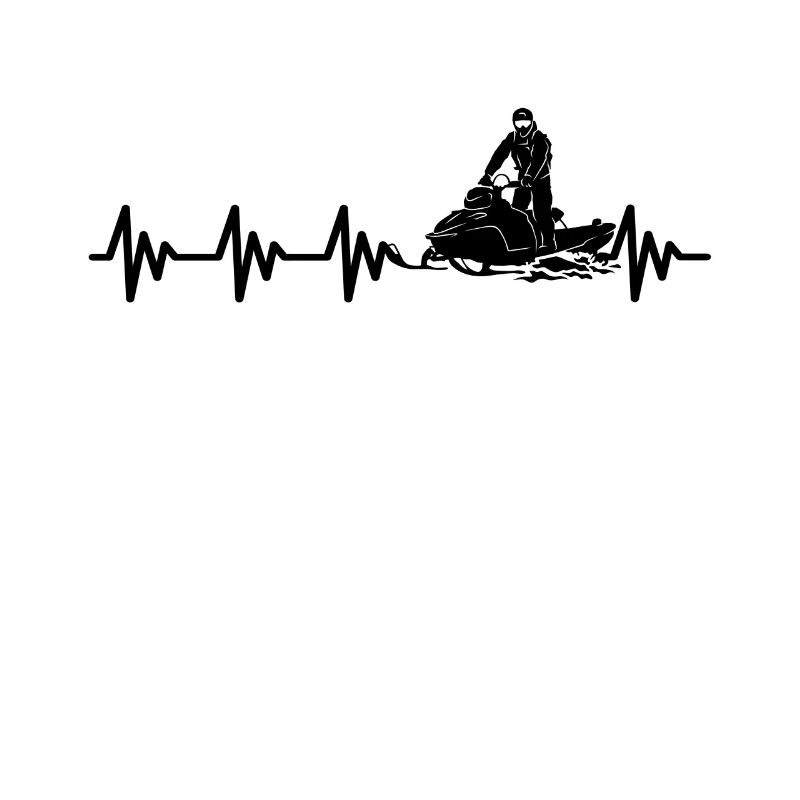 Snowmobile driver Snowmobile Cardiogram