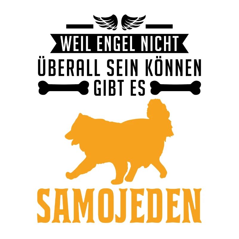 Samojede Engel Schlittenhund Samojeden