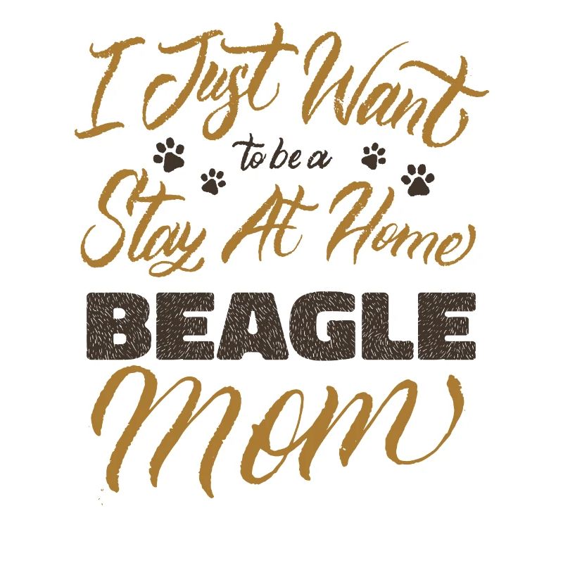Restez à la maison Beagle Maman