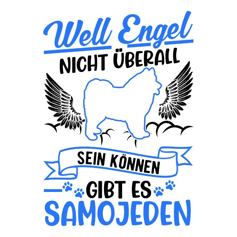 Samojede Engel Schlittenhund Samojeden