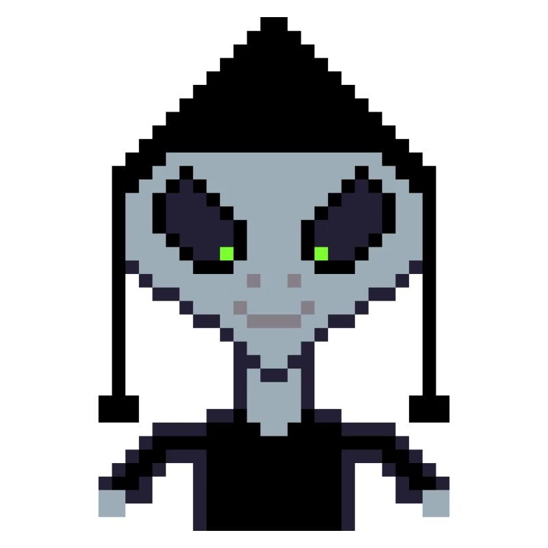 Pixel Alien "Black Boy"
