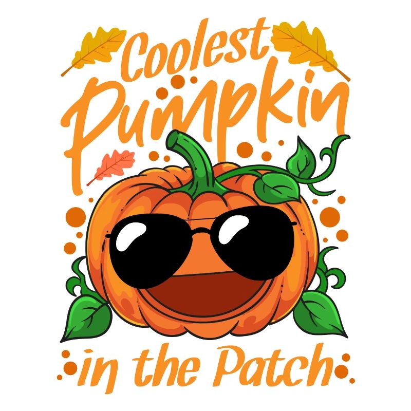 Citrouille la plus cool dans le patch Halloween