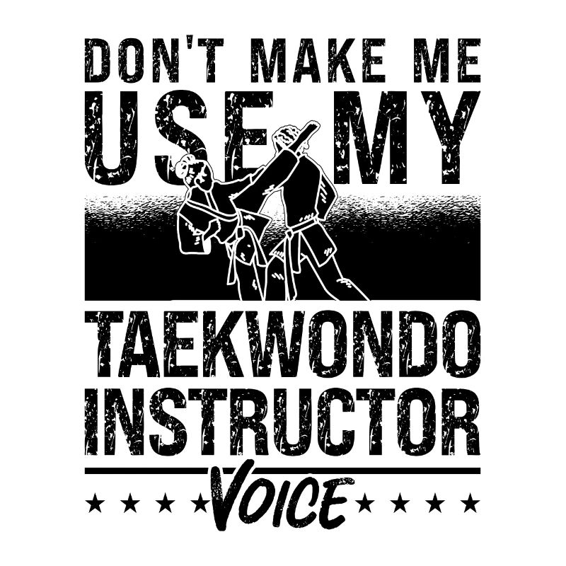 Ne me faites pas utiliser le sport de combat de combat de taekwondo