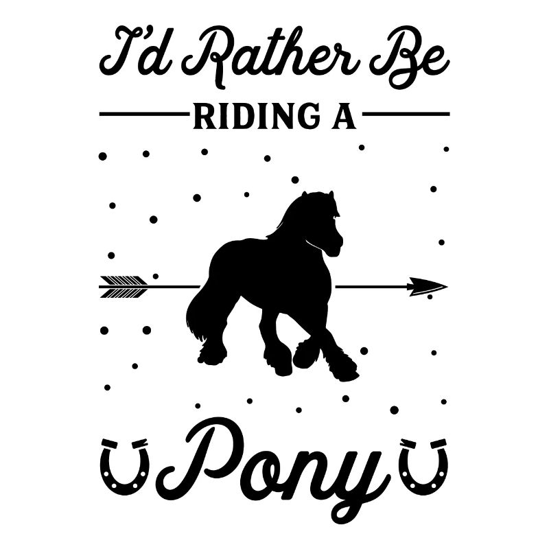 Riding a pony