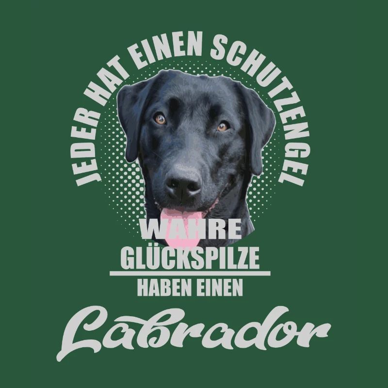 Schwarzer Labrador Schutzengel Spruch