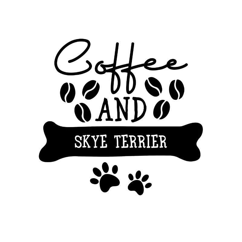 Café et skye terrier