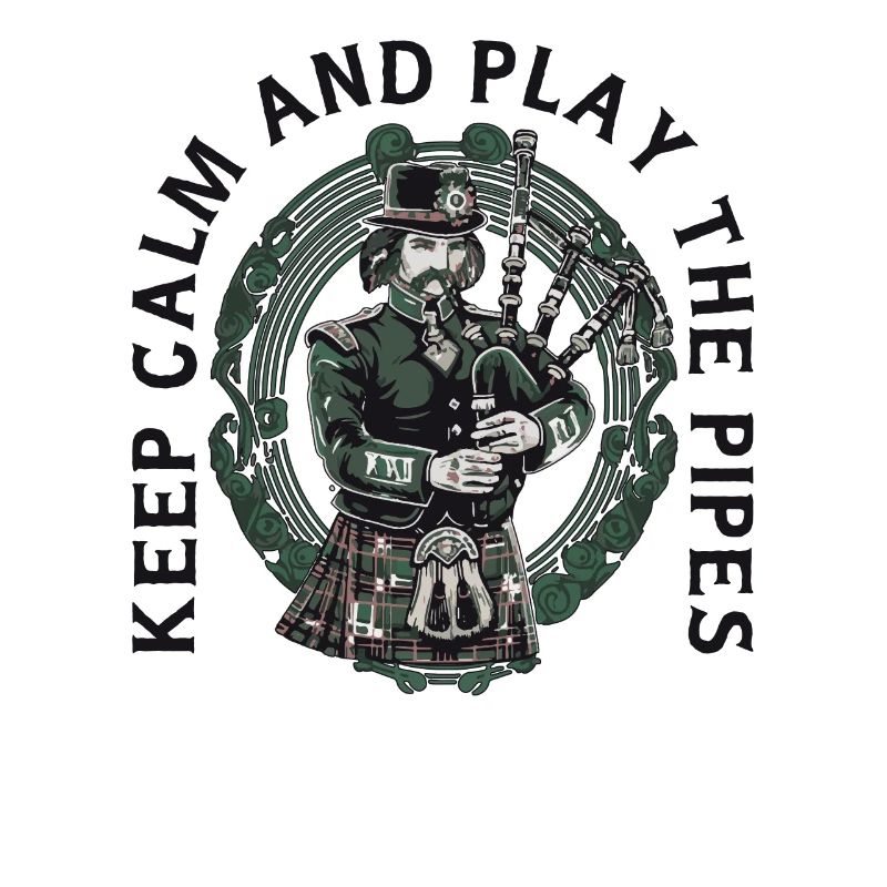 Bagpiper Scottish bagpipe-playing