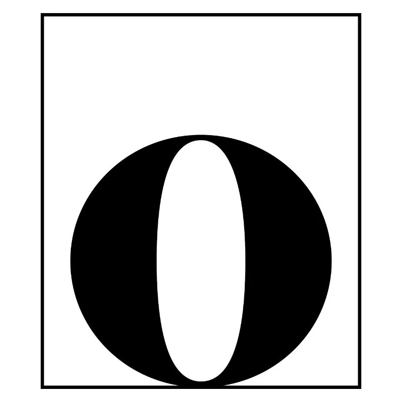 Buchstaben-Alphabet o
