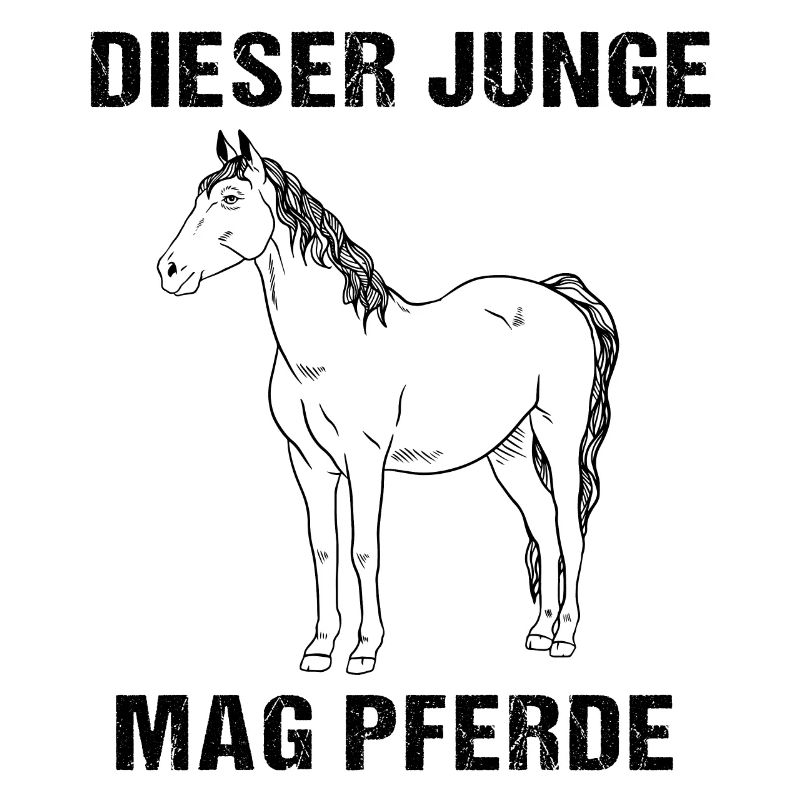 Ce garçon a un penchant pour les chevaux