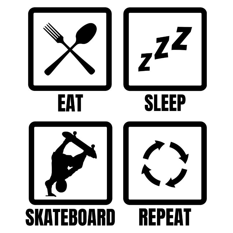 Routine de skateboard