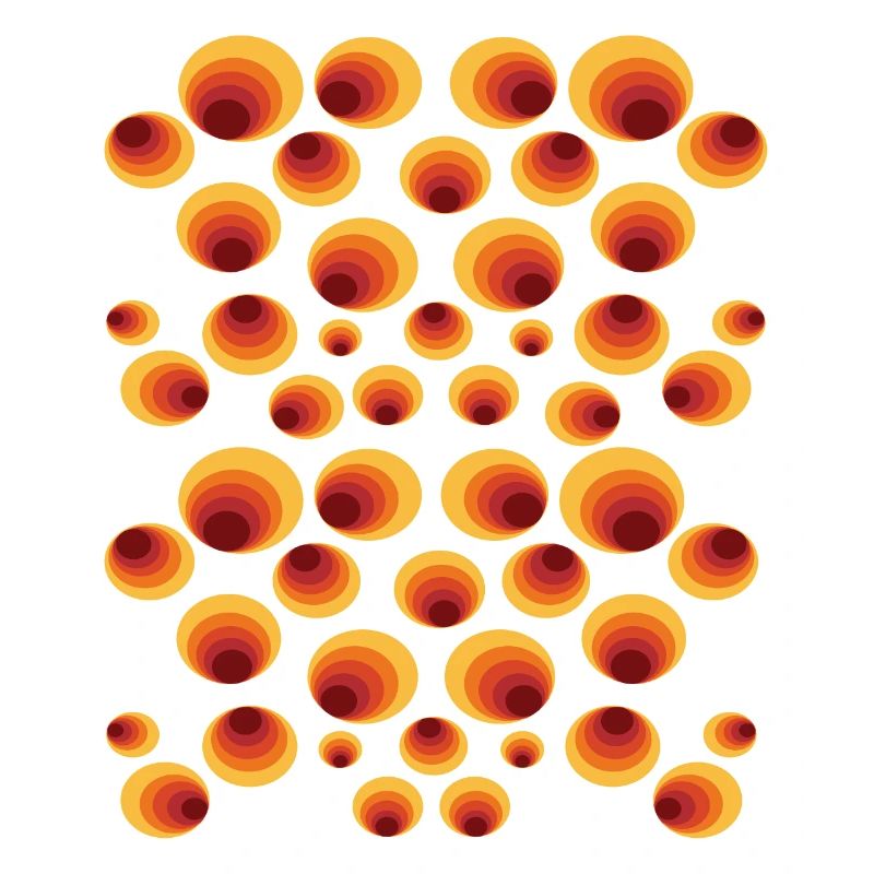 50 ' s 60 ' s Polka Dot Circle Style Pattern