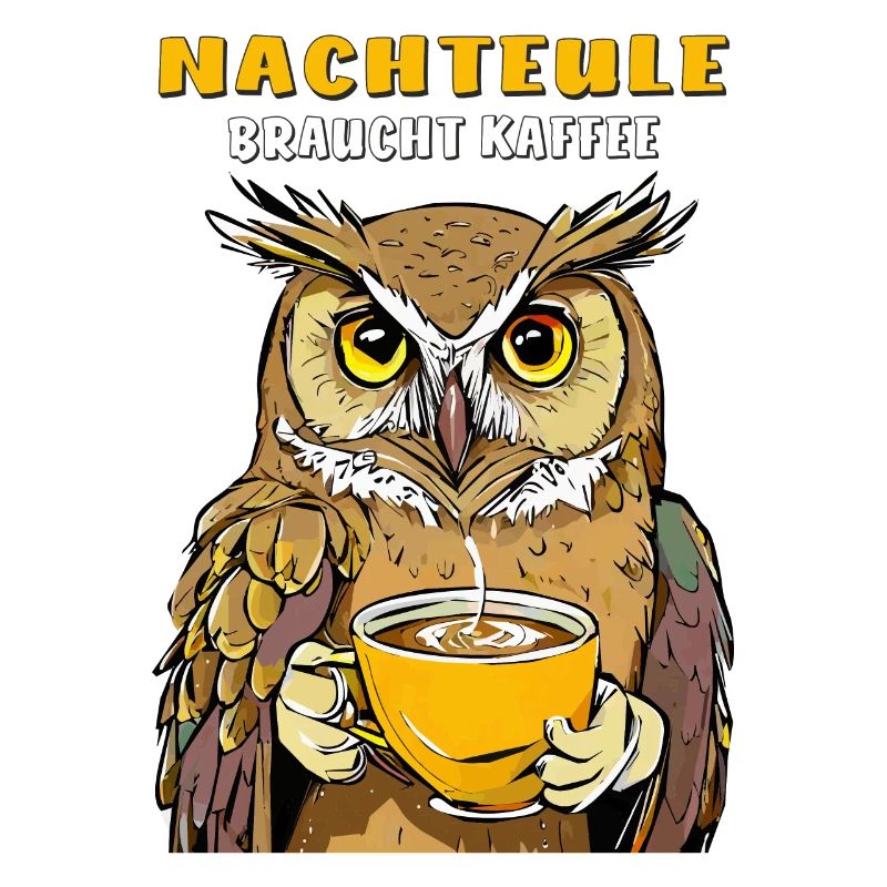 NACHTEULE BRAUCHT KAFFEE