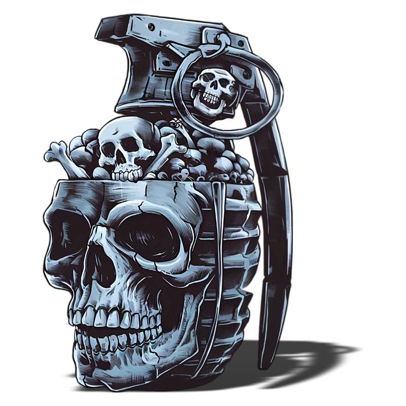 Conception de grenade squelette