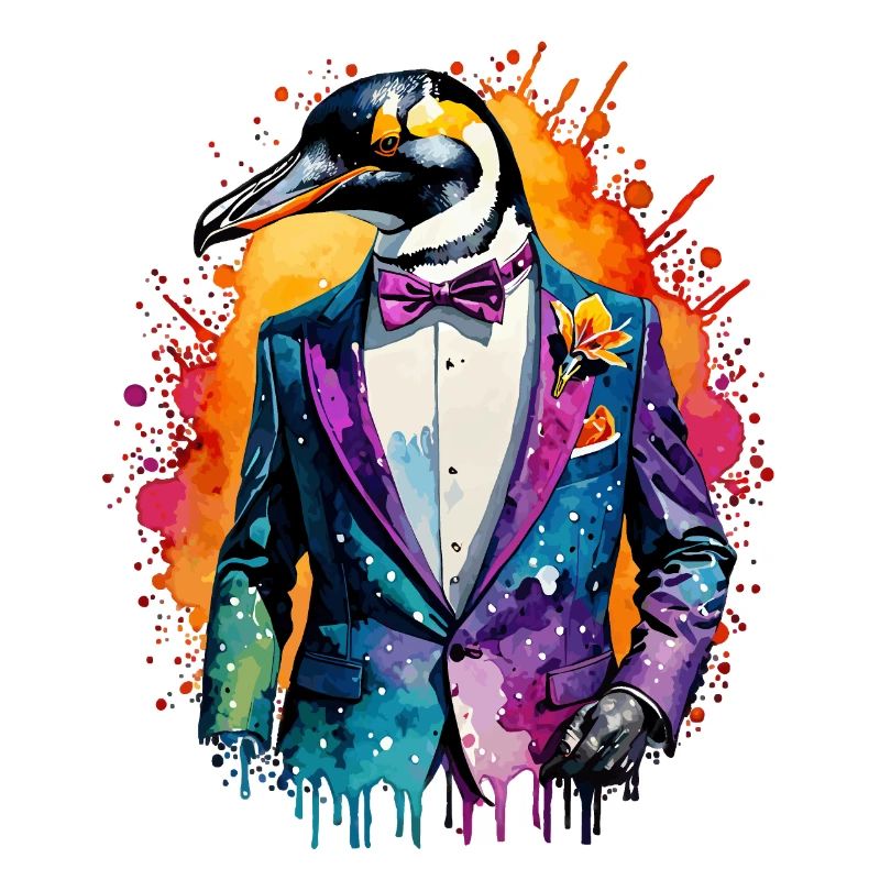 Penguin in a suit