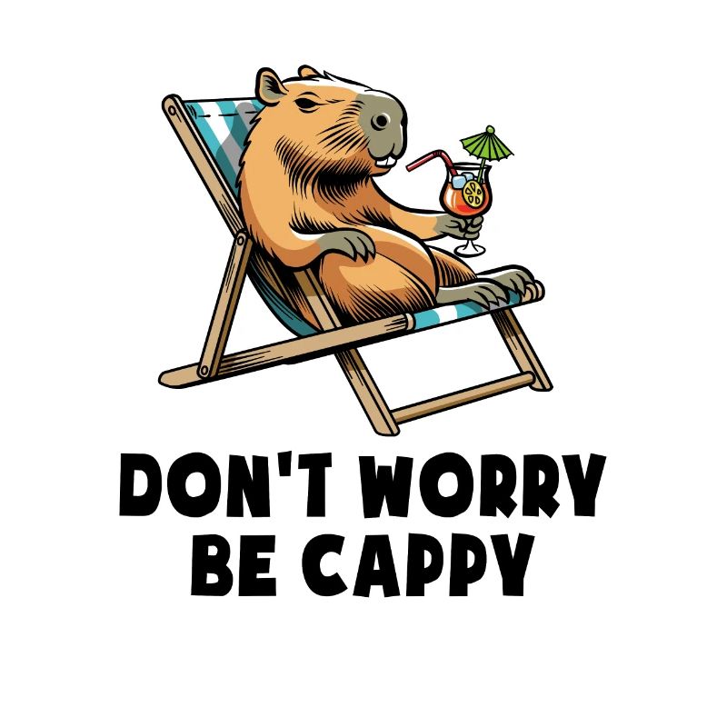 Don't worry be Cappy - Capybara - Holiday