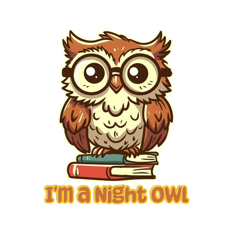 Ich bin eine Nachteule - Nerdy Owl